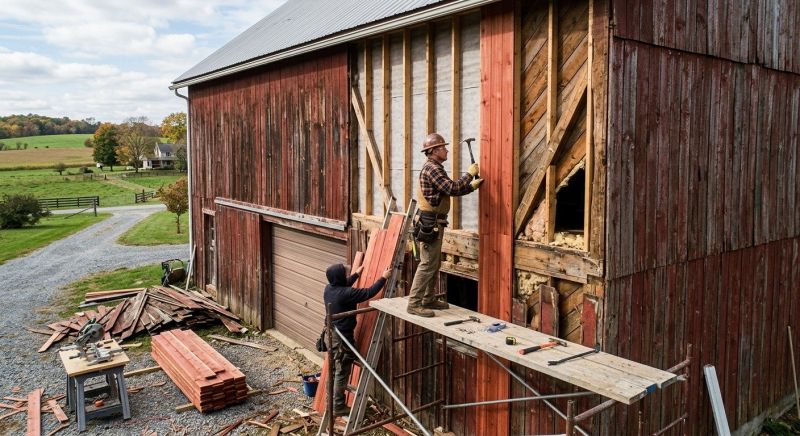 Barn Siding Replacement in Pittsboro, NC