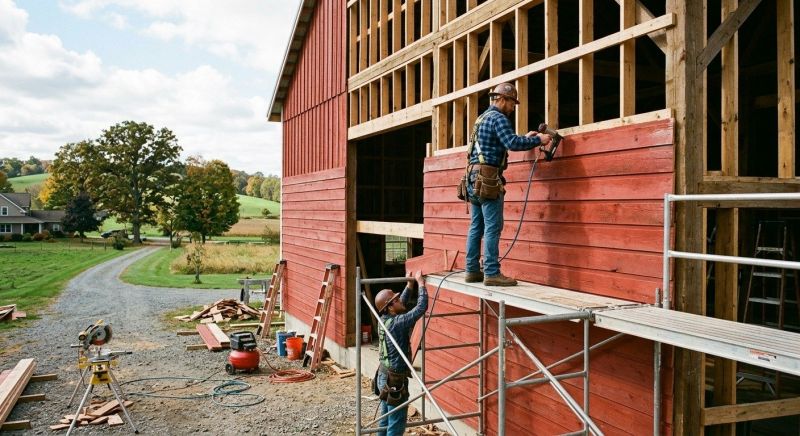 Barn Siding Replacement in Pittsboro, NC