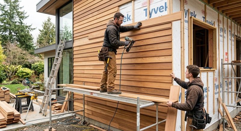 Cedar Cladding Installation in Chatham County, NC