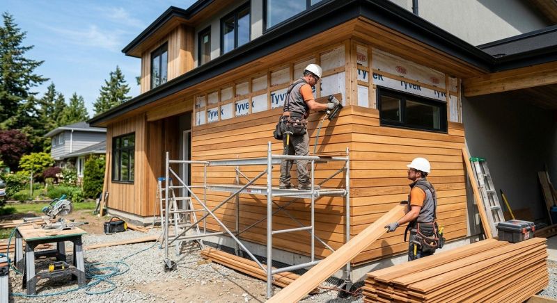 Faux Wood Siding Installation in Carrboro, NC