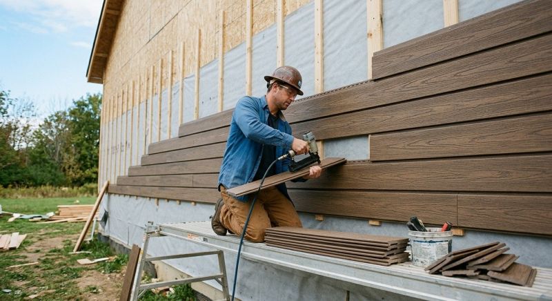 Faux Wood Siding Installation in Carrboro, NC