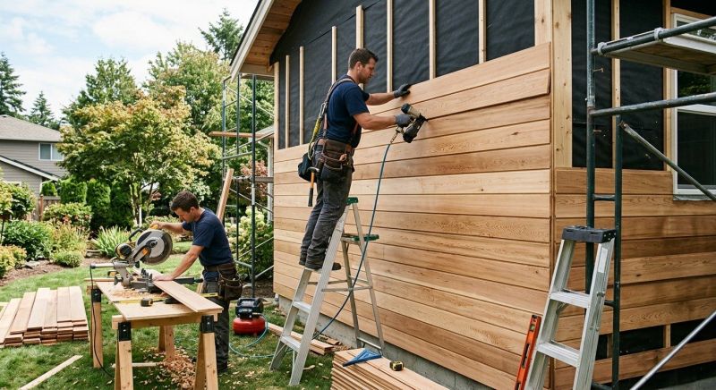 Hardwood Siding Installation in Pittsboro, NC