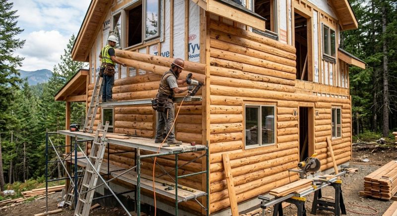 Log Siding Installation in Asheboro, NC