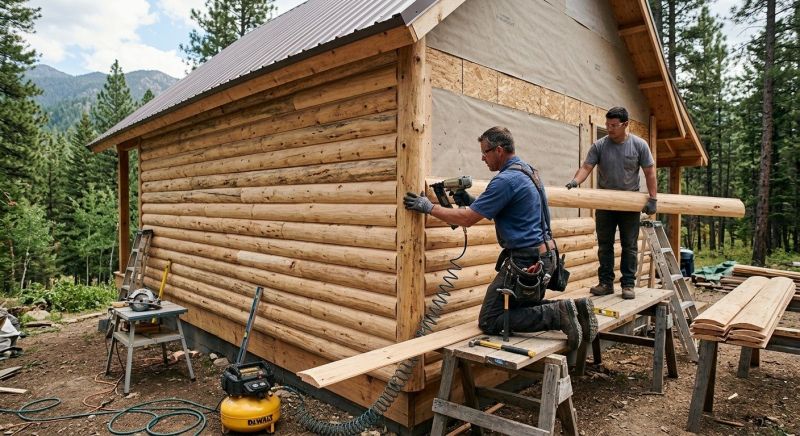 Log Siding Installation in Carrboro, NC