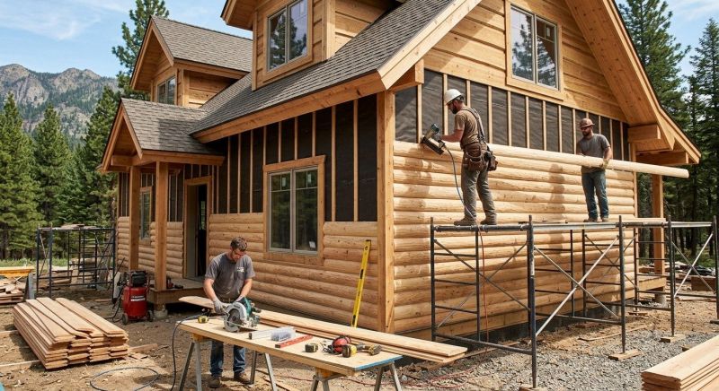 Log Siding Installation in Pittsboro, NC