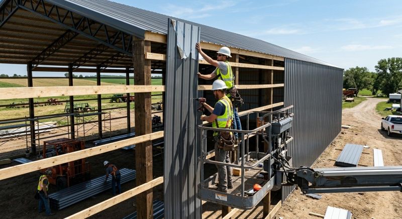 Metal Barn Siding Installation in Chatham County, NC