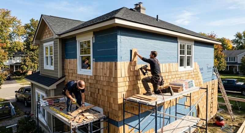 Shingle Siding Installation in Chatham County, NC
