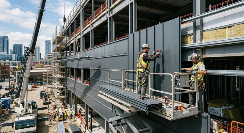 Steel Cladding Installation in Chatham County, NC