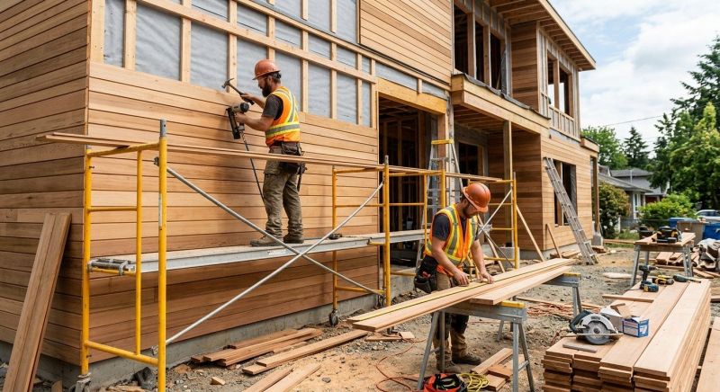 Wood Cladding Installation in Bear Creek, NC