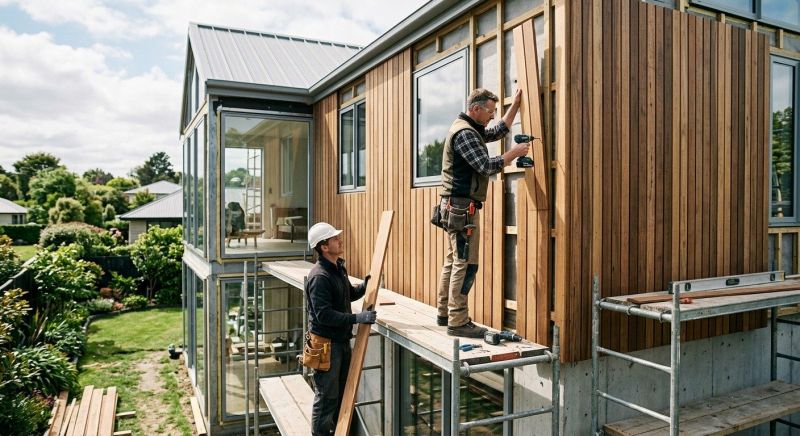 Wood Cladding Installation in Haw River, NC