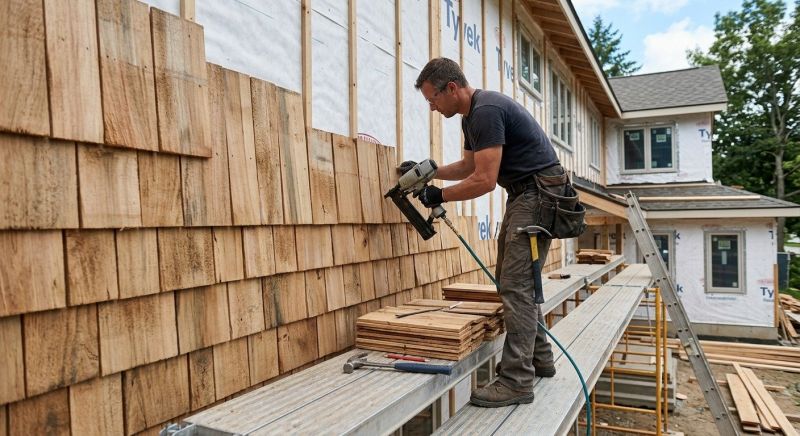 Wood Shake Siding Installation in Chatham County, NC