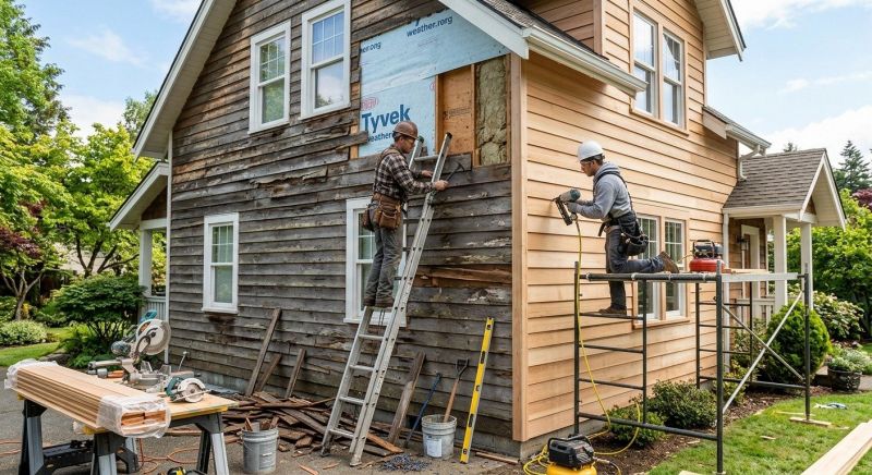 Wood Siding Installation in Carrboro, NC